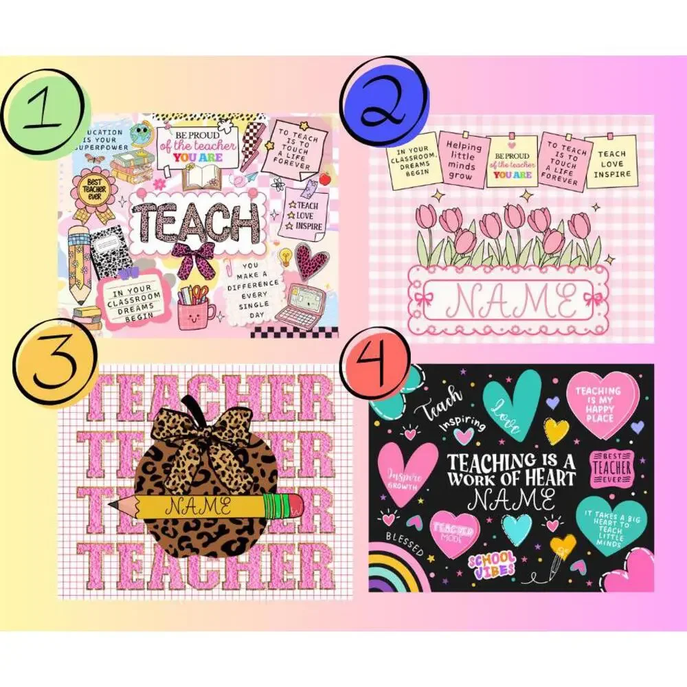 Custom Mousepad and Coaster teacher apreciation gift personalized teacher gift